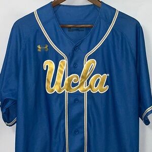UCLA Under Armour Baseball Jersey, Size Large